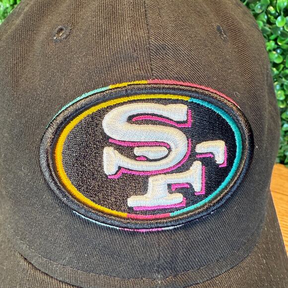 San Francisco 49ers Official Catch Intercept Cancer New Era Adjustable Hat NFL - Picture 8 of 10